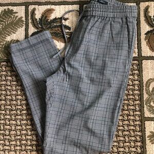 H&M Women's Gray Plaid Trousers